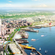 The freeway will become a surface street with bike paths and pedestrian connections. (Image: WSDOT)